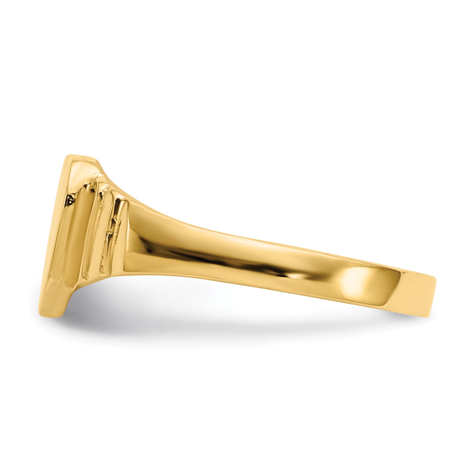 14K Satin Children's Heart Signet Ring R518