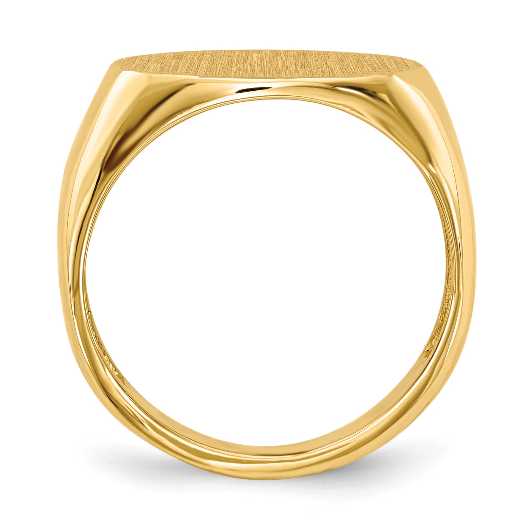 14k 15.0x9.0mm Open Back Signet Ring RS248