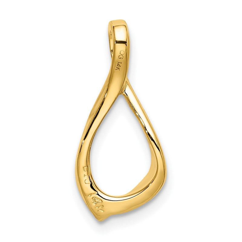 14k Polished Chain Slide SL526