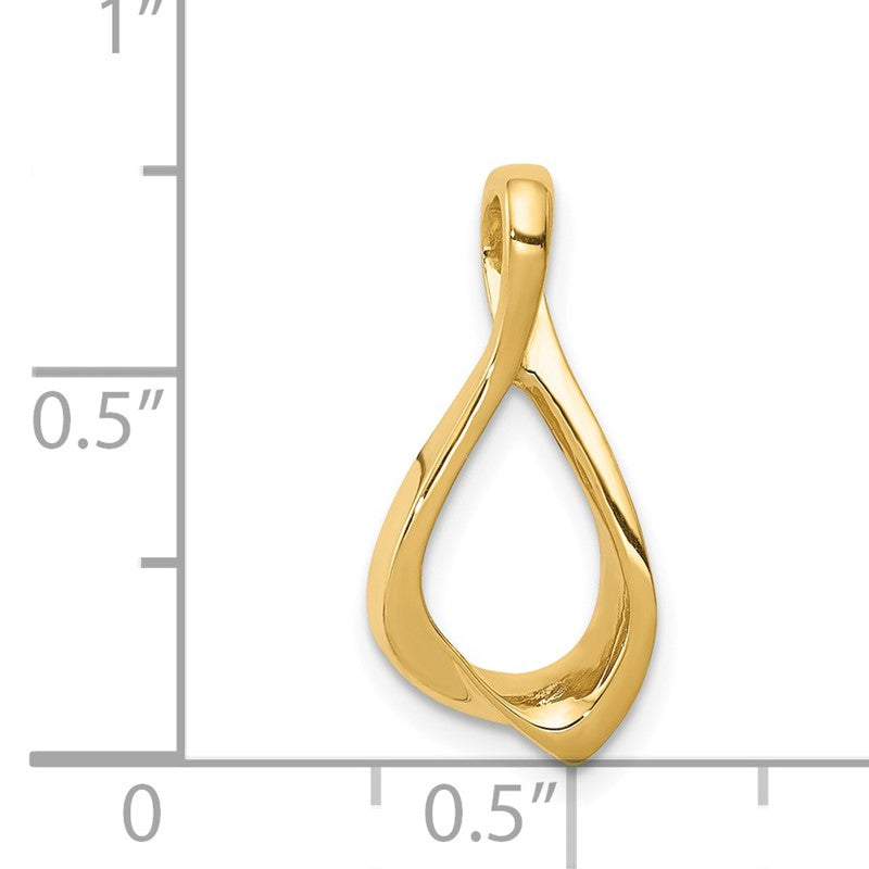 14k Polished Chain Slide SL526