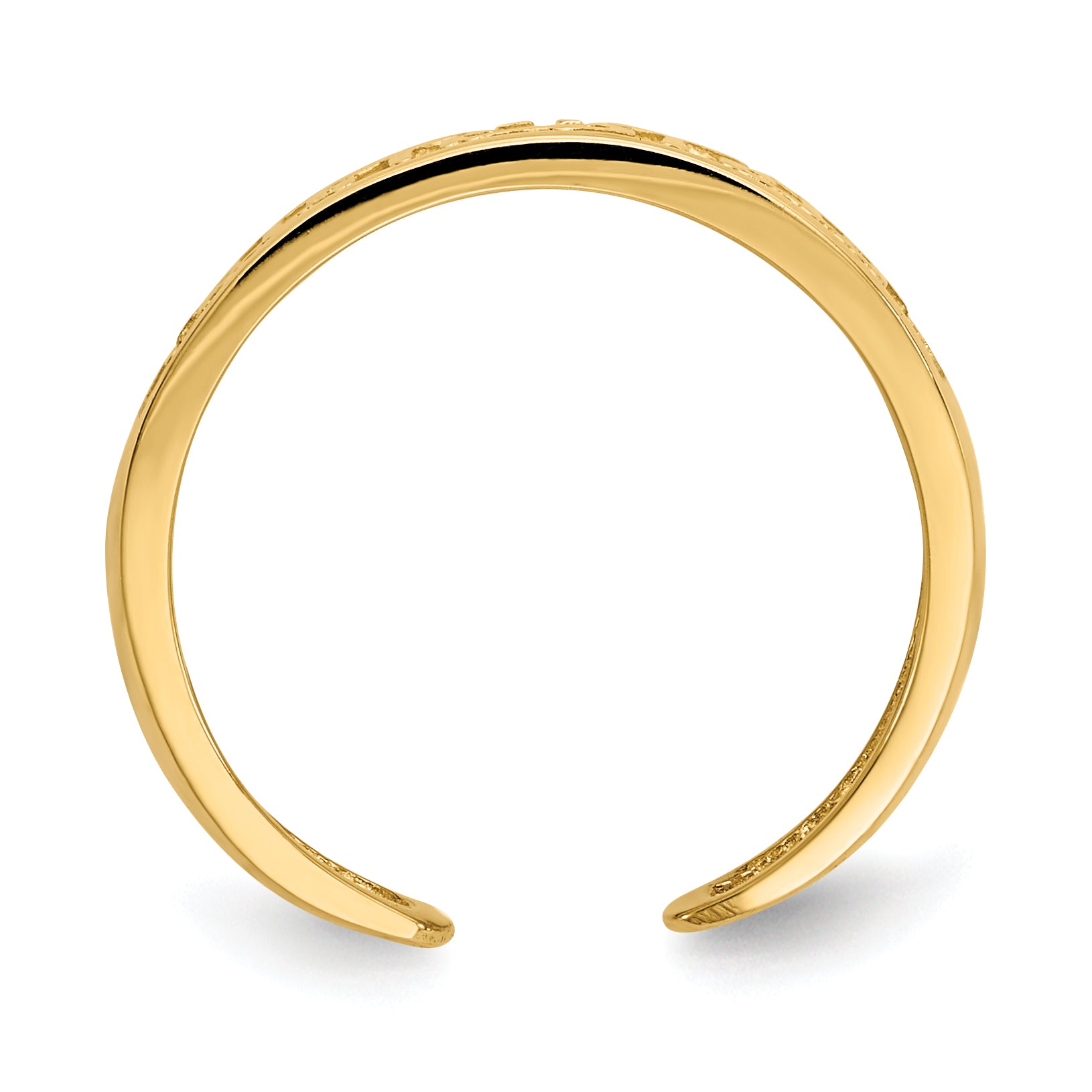 14k 5mm Greek Key Toe Ring R395