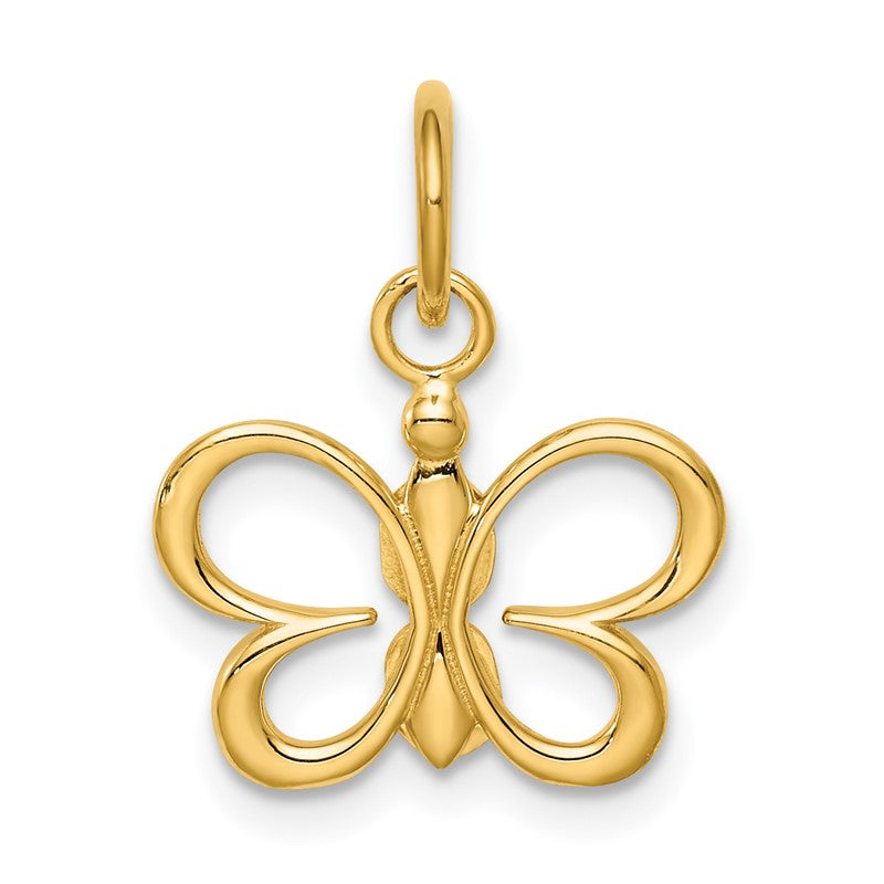 14k Butterfly Pendant K6412