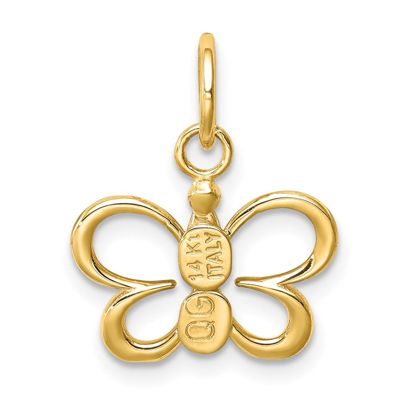 14k Butterfly Pendant K6412