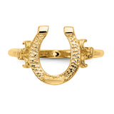 14k Polished Horseshoe Ring R644