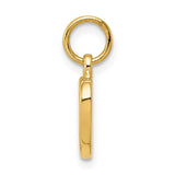 14K Polished Cut-out Heart Pendant C2152