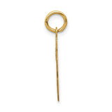 14k Small Satin Number 28 Charm LSS28
