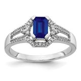 14k White Gold Diamond and Emerald Ring RM5747