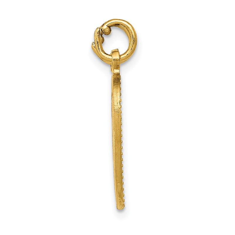 14k BEST SISTER 2-Piece Break-apart Heart Charm C1689
