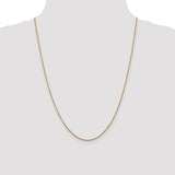 14K 14 inch 1.45mm Solid Diamond-cut Cable with Lobster Clasp Chain PEN140