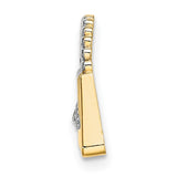 14K and White Rhodium Purse Chain Slide Pendant K5426