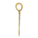 14k Double Tennis Racquet Charm C3539