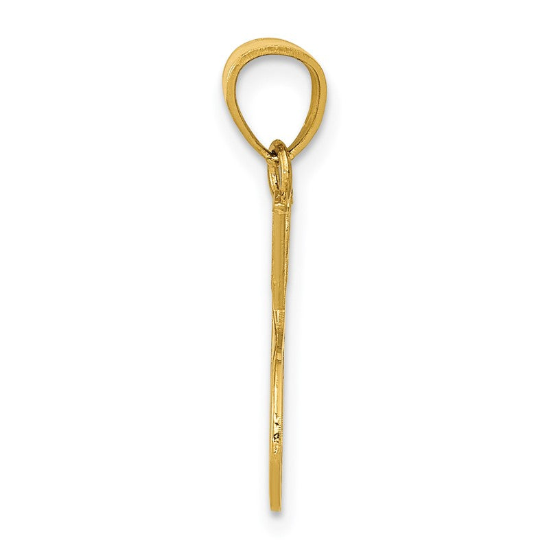 14k Double Tennis Racquet Charm C3539