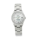 Pre-Owned Lady's Rolex Datejust 31mm (2004) - M.O.P., Diamond Bezel & Markers