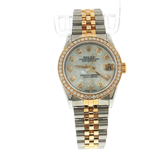 Pre-Owned Lady's Two-Tone Rolex Datejust 31mm (1990) - Diamond Bezel & M.O.P. Dial