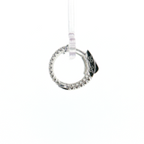 14K White Gold Inside-Out Diamond Hoop Earrings | 0.50ctw