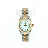 Lady Rolex Datejust 26mm 69173 | 18K Gold & Steel | 1985 White Roman