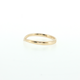 14k Yellow Gold Chevron V-Style Open Shank Contour Band | Size 6.5