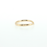 14k Yellow Gold Chevron V-Style Open Shank Contour Band | Size 6.5