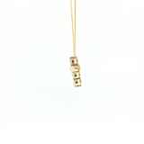 14K Yellow Gold Diamond Cross Pendant | 0.43ctw Natural Diamonds