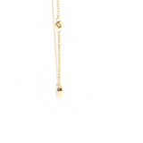 14K Yellow Gold Graduated Diamond Necklace | 0.34ctw Bezel-Set
