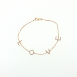 14K Yellow Gold 0.27ctw Diamond Tennis Bracelet - 7" Length