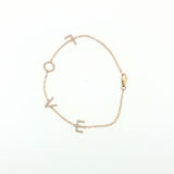 14K Yellow Gold 0.27ctw Diamond Tennis Bracelet - 7" Length