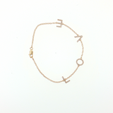 14K Yellow Gold 0.27ctw Diamond Tennis Bracelet - 7" Length