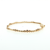14K Yellow Gold 0.73ctw Three Stone Style Tennis Bracelet - 7"