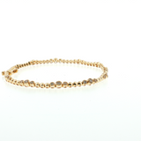 14K Yellow Gold 0.73ctw Three Stone Style Tennis Bracelet - 7"