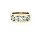 2.09ctw Diamond Two-Tone 14K Gold Men's Wedding Band