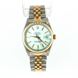 Rolex Datejust 36 16013 White Stick Dial | Two-Tone 18k Gold