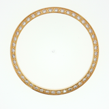 Solid 18K Yellow Gold 36mm Watch with 1.00ctw Diamond Pavé Bezel