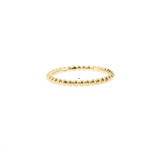 14K Yellow Gold 2mm Bead Style Plain Wedding Band | Size 6.5