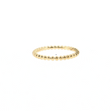 14K Yellow Gold 2mm Bead Style Plain Wedding Band | Size 6.5