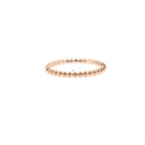 14K Rose Gold 2mm Bead Style Plain Wedding Band | Size 6.5
