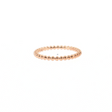 14K Rose Gold 2mm Bead Style Plain Wedding Band | Size 6.5