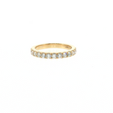 14k Yellow Gold 0.49ctw Diamond Wedding Band Size 6.5