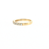 14k Yellow Gold 0.49ctw Diamond Wedding Band Size 6.5