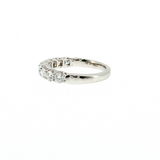 14K White Gold 1 Carat Diamond Prong Wedding Band Size 6.5