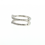 Platinum Diamond Ring Guard Enhancer Wedding Band Size 6.5