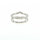 Platinum Diamond Ring Guard Enhancer Wedding Band Size 6.5