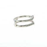 Platinum Diamond Ring Guard Enhancer Wedding Band Size 6.5