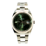 Rolex Datejust 41 Wimbledon 18k White Gold Fluted 126334