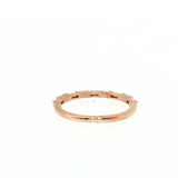 14K Rose Gold Baguette & Round Diamond Wedding Band | 0.50ctw
