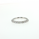 14K White Gold Round Diamond Wedding Band Size 6.5 | 0.52ctw