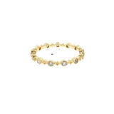 14K Yellow Gold Diamond Eternity Wedding Band Size 6.5 | 0.28ctw