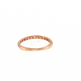 14K Rose Gold Round Diamond Wedding Band Size 6.25 | 0.45ctw