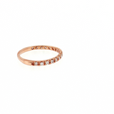 14K Rose Gold Round Diamond Wedding Band Size 6.25 | 0.45ctw