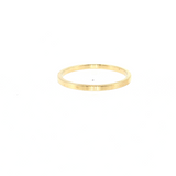 14K Yellow Gold Pavé Diamond Wedding Band Size 6.75 | 0.14ctw