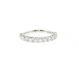 14K White Gold 13-Diamond Wedding Band Size 6.5 | 0.82ctw